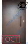  Офисная порошковая дверь Антик-Медь